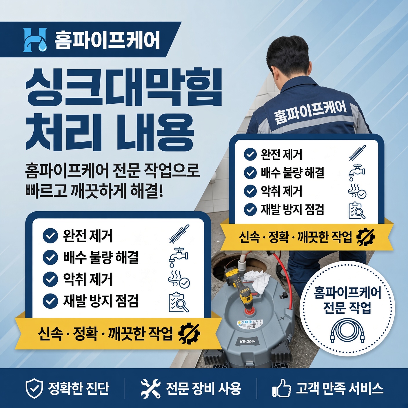 세동 하수구막힘 현장 사진